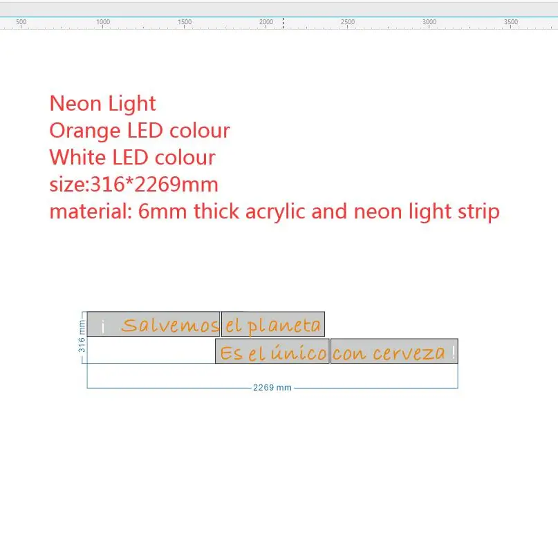 

neon light customized