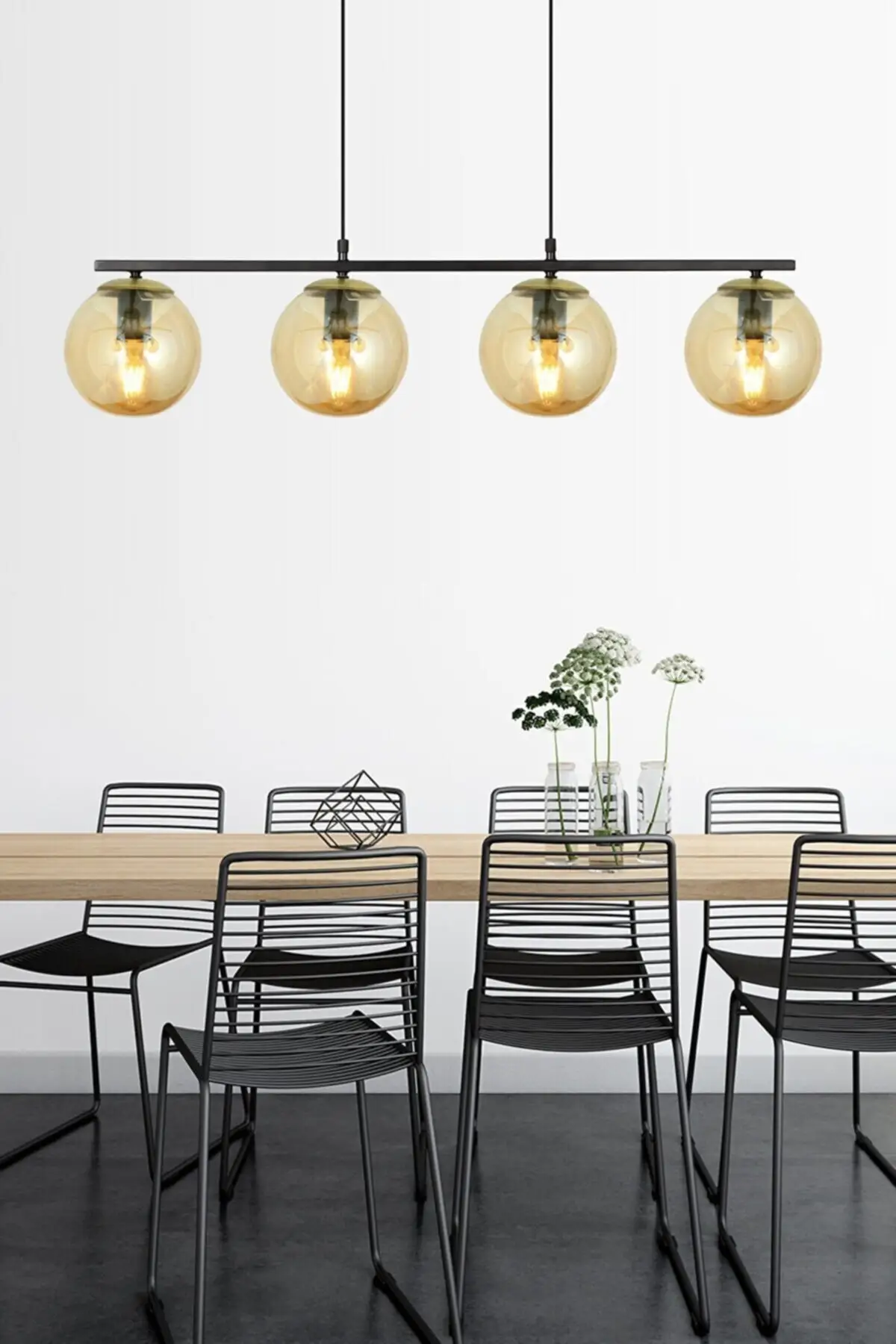 

Стеклянная прозрачная стеклянная люстра с бальзамом черного цвета, современный дизайн обеденного стола, люстра с 4 блесками для гостиной