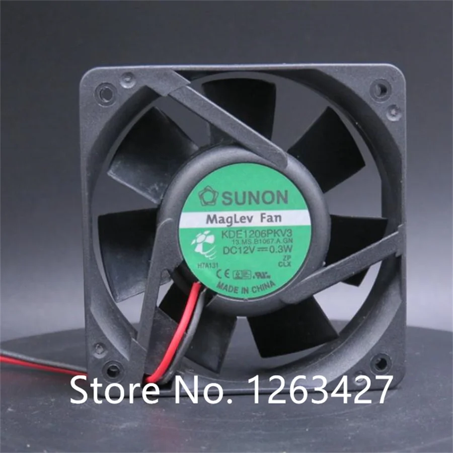 Оригинальный двухпроводный бесшумный вентилятор SUNON 6020 KDE1206PKV3 12 В 0,3 Вт