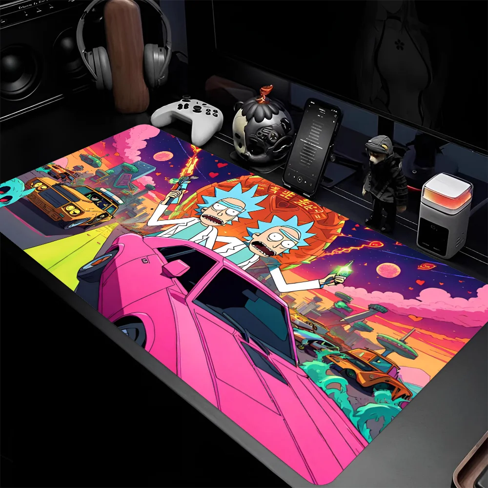 R_rickes Mousepad Mouse Mat Desk With Pad Gaming Accessories Prime XXL Keyboard Padding