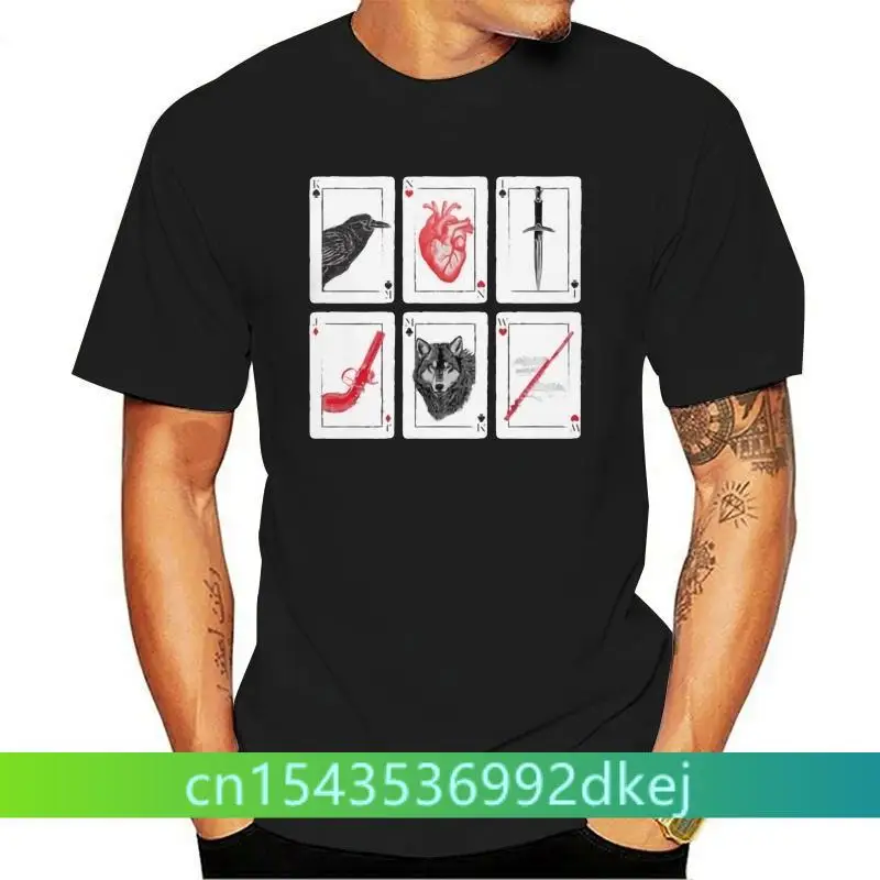 

Printed Men T Shirt Cotton tShirt O-Neck Short-Sleeve Women T-Shirt Six Of Crows - Red