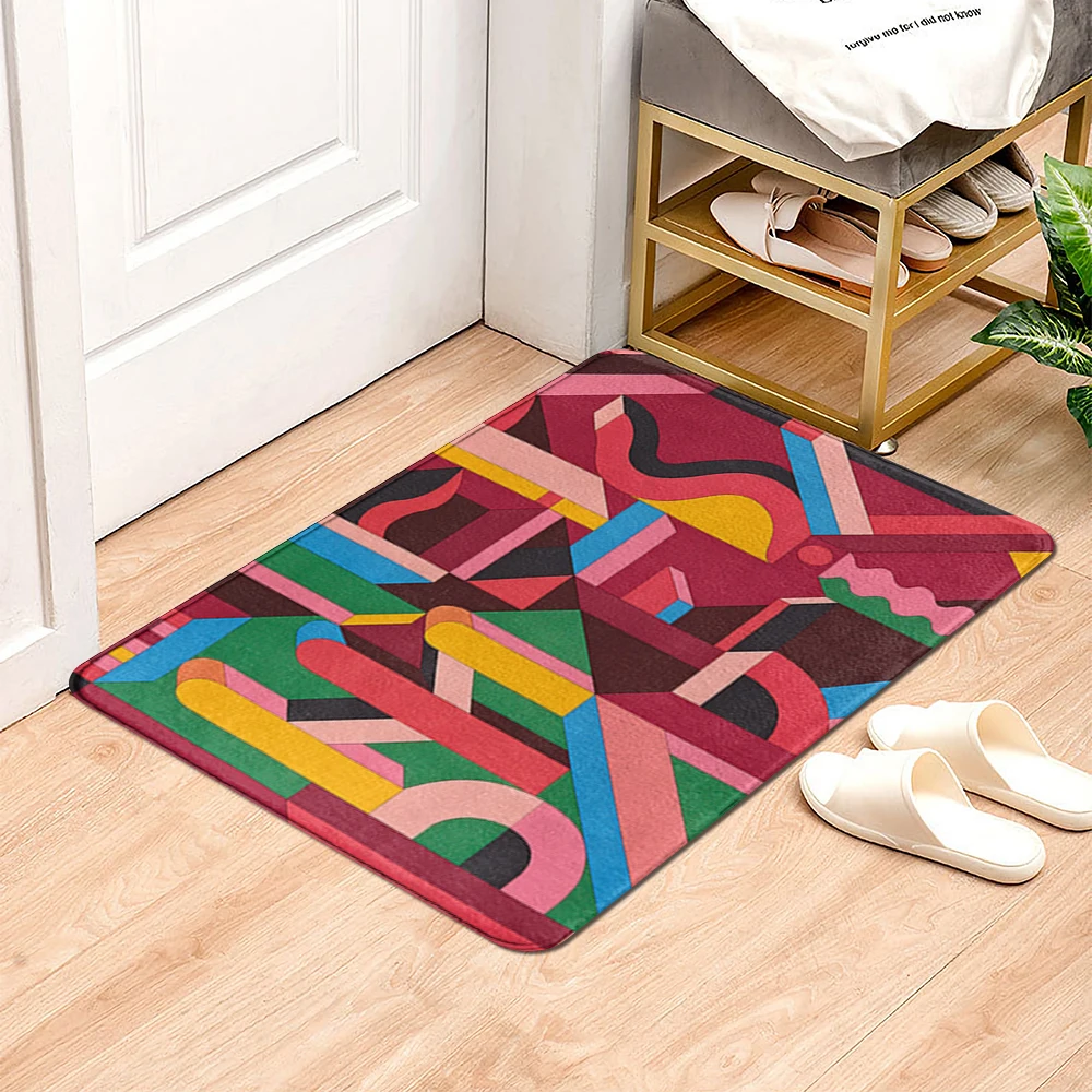 

Коврик для ванной комнаты, маленький коврик для душа, декоративный Впитывающий Коврик для ног, коврик для входной двери, кухонный коврик, ко...