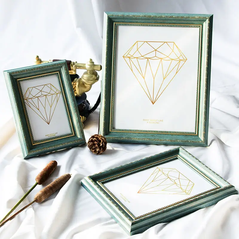 

Фоторамка в стиле ретро размером A4/A3/12 /16 дюймов, изысканный семейный подарок, рама для картины маслом с текстурой древесины