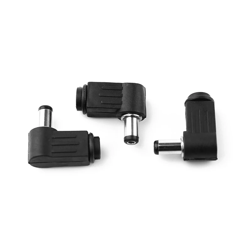 

2Pcs DC Power Connector Adapter 90 Degree Angle 5.5x 2.1mm/2.5mm Male Plug To Female Jack Coupler Converter Jack Cord Connector