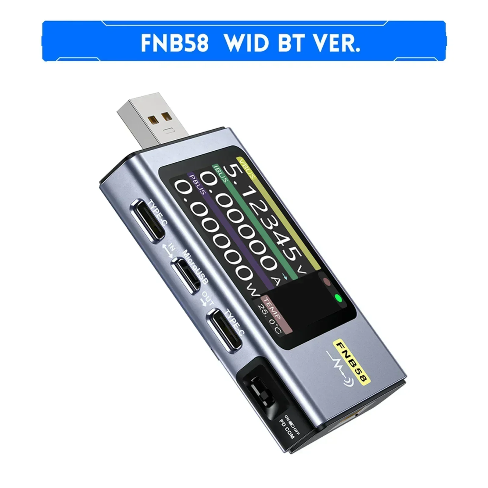

FNIRSI FNB58 USB-тестер напряжения