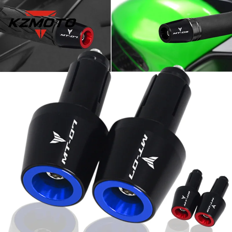 

Motorbike Aluminum 7/8'' 22MM Universal Handlebar Grips Handle Bar Cap End Plugs Accessories For Yamaha MT07 FZ-07 MT09 FZ-09