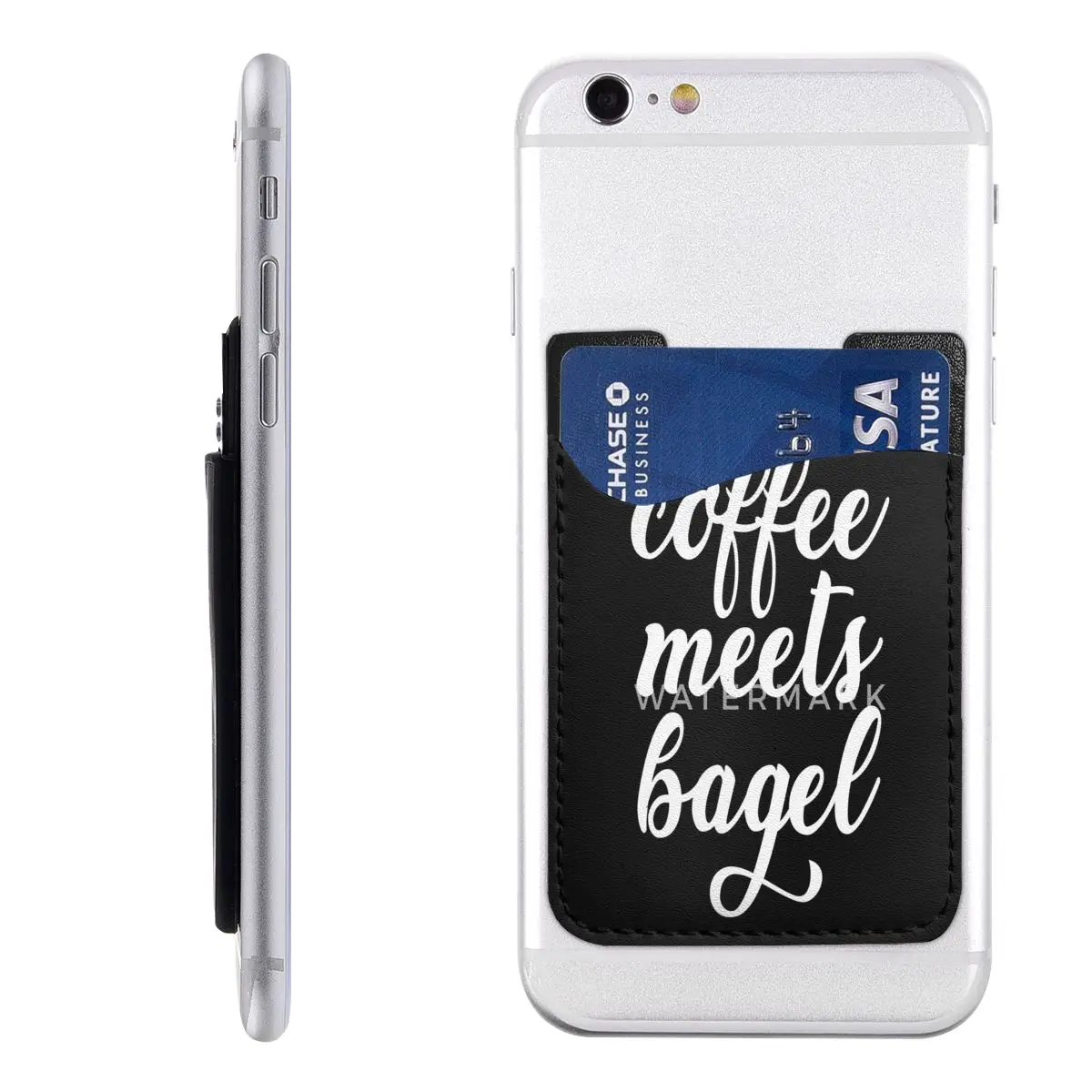 

Кофейные матчи Bagel сетка стоит карты фотокожа ткань легко носить идеальный подарок настраиваемый