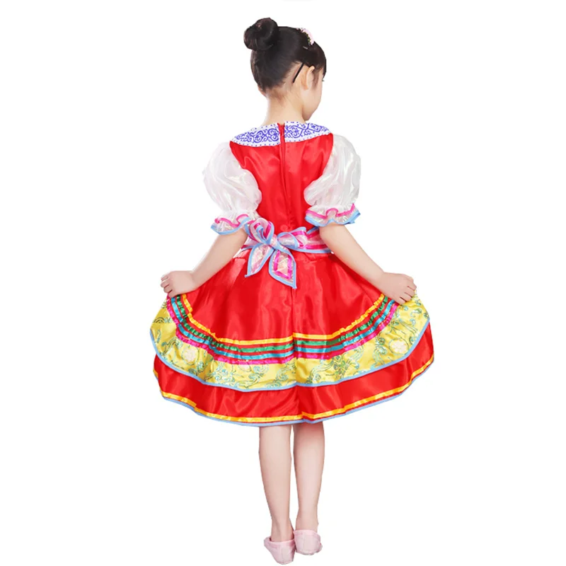Российские национальный костюм Songyuexia современные сценические костюмы детское