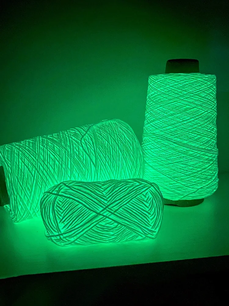 50g Luminous Yarn Glow In The Dark Polyester Hand Knitted Luminous Yarn DIY Weave Fabric for Knitting Cardigan Scarf Sweater Hat