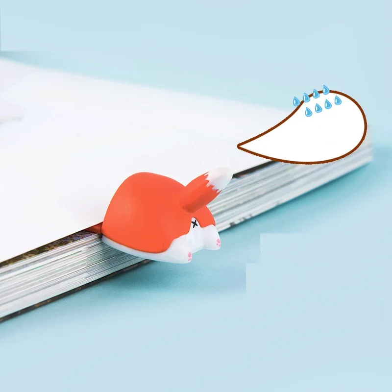 Cute Kawaii Animal Corgi Bookmarks Cartoon Cat Hamster Book Marks For Kids Girls Gift Office School Supplies