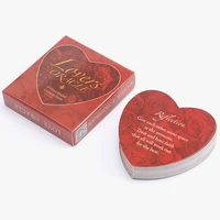 new couples love oracle heart shaped english cards a mysterious tool for love divination entertainment desktop games