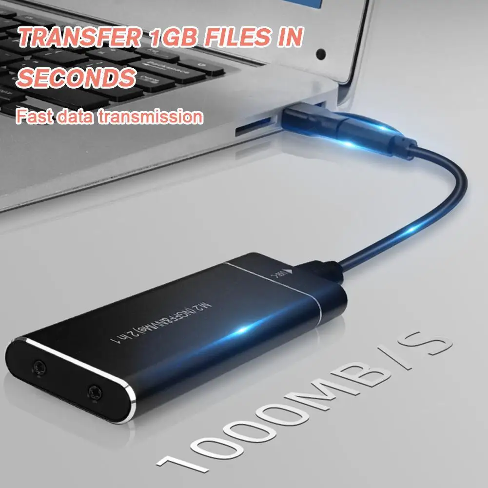 Фото Однопротокольный USB 3.1 10G M.2 Твердотельный накопитель с двумя протоколами M2 Корпус жесткого диска для ноутбука Внешние аксессуары №1