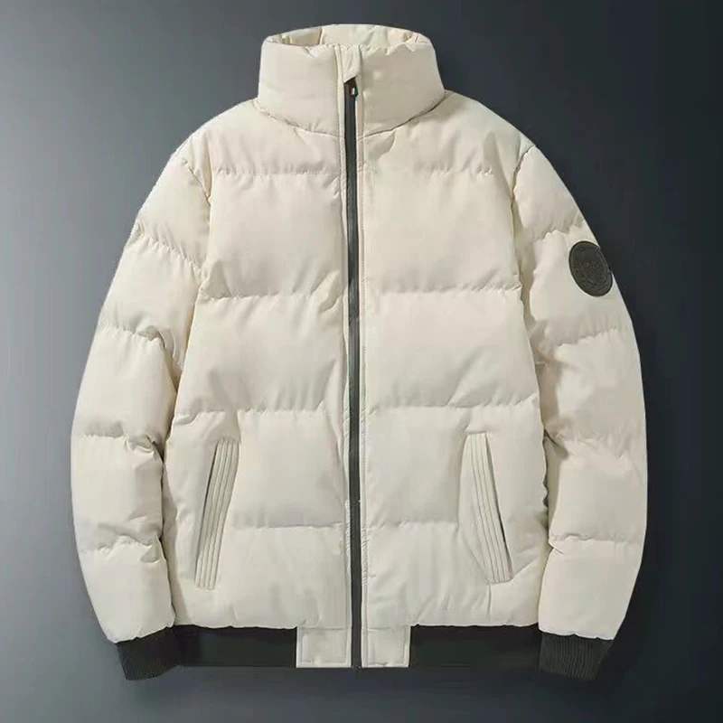 Plus Size 8XL Winter Hot Sale Stand Collar Jacket Men Thick Windbreaker Warm Outerwear Mens Lining Snow Skiing Sports Coat Parka