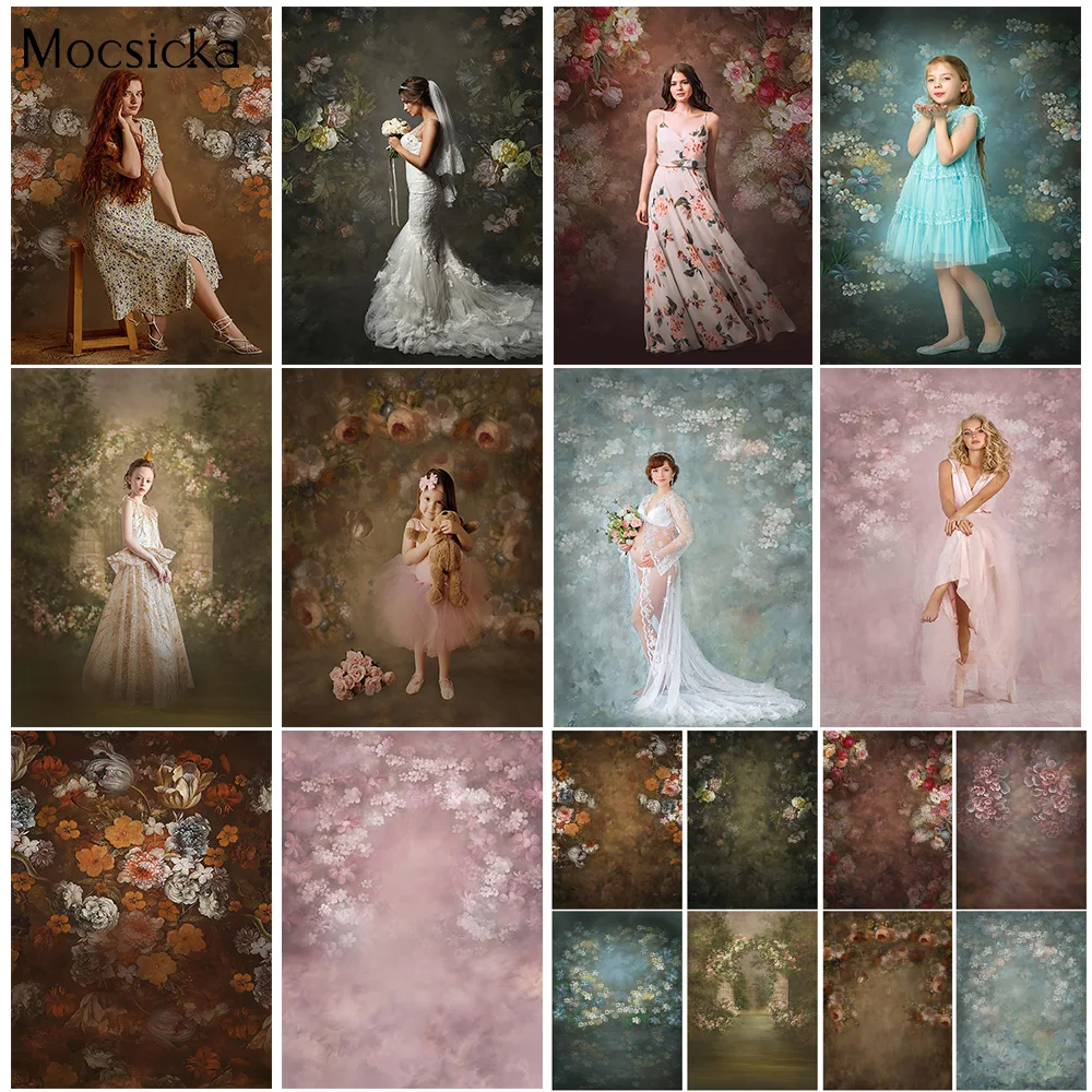 Абстрактный Цветочный фон для фотосъемки в стиле ретро |