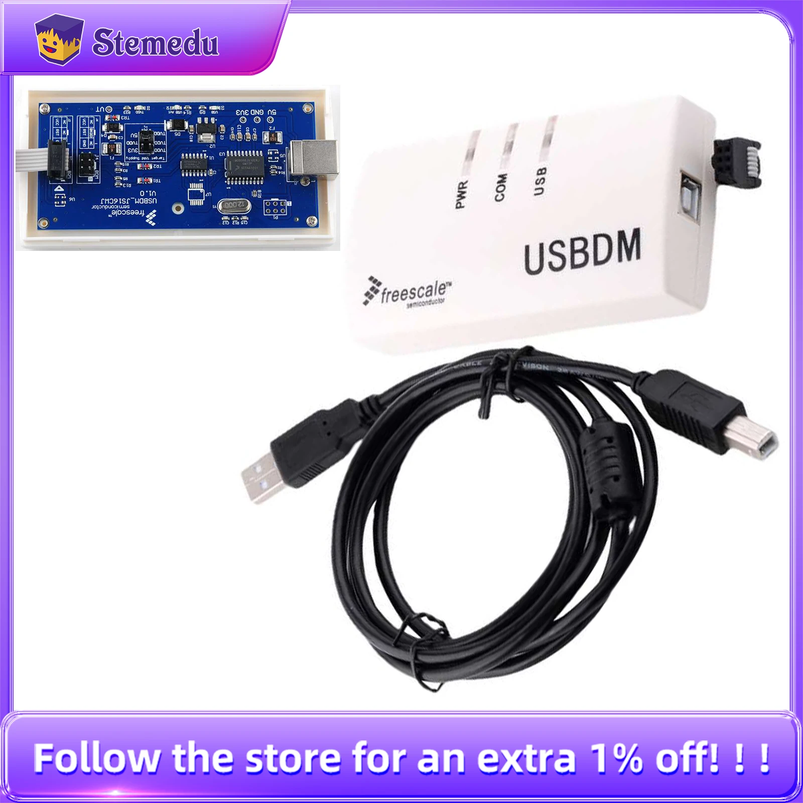 Фото Эмулятор Freescale USBDM OSBDM USB BDM Загрузка Отладчик 48 МГц Интерфейс USB2.0 №1