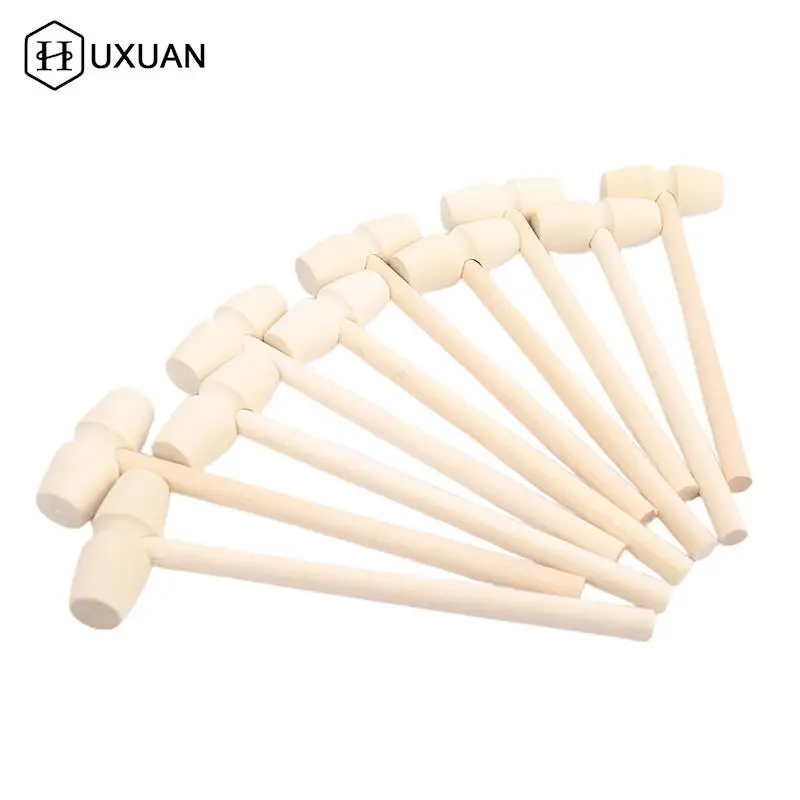 

5/10 шт., Деревянный Мини-молоток, 140x43x19 мм