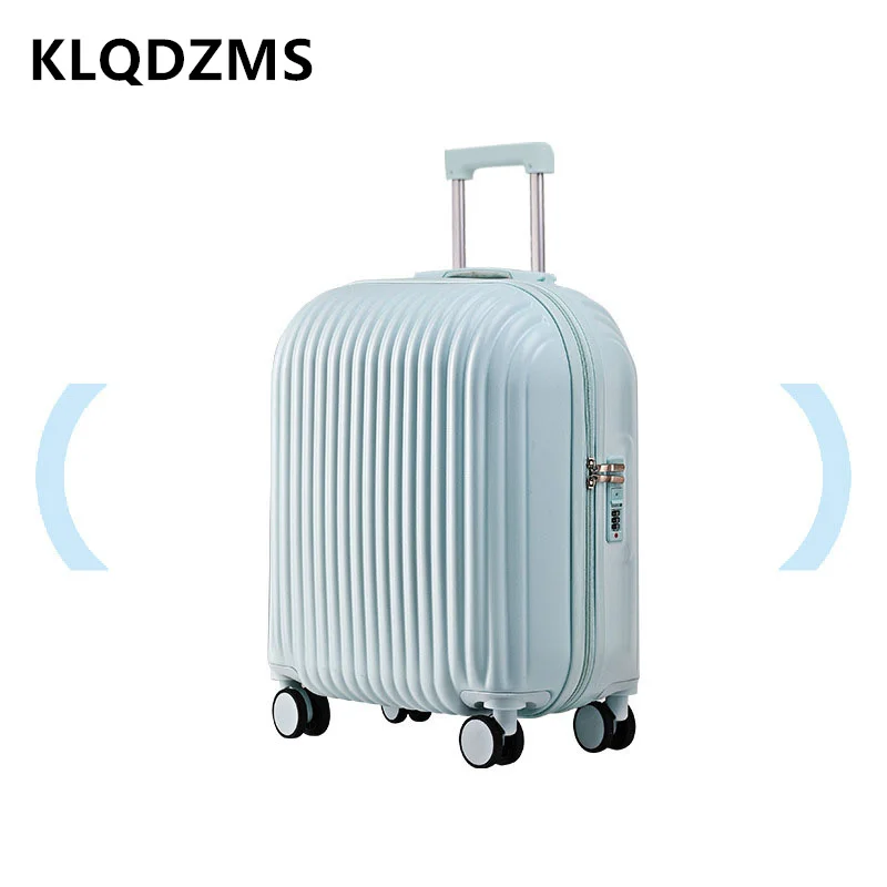 

KLQDZMS 20"22 Inch Luggage New Girls Ultralight Small Trolley Case Multifunctional Boarding Box with Wheels Rolling Suitcase