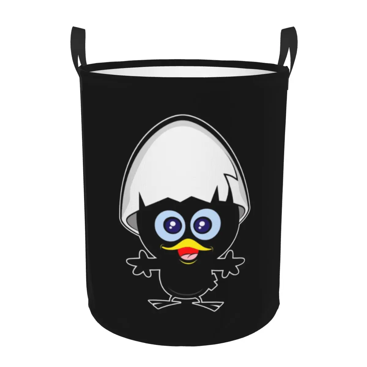 Корзина для белья Kawaii Calimero с черной курицей складная корзина мультяшным комиксом
