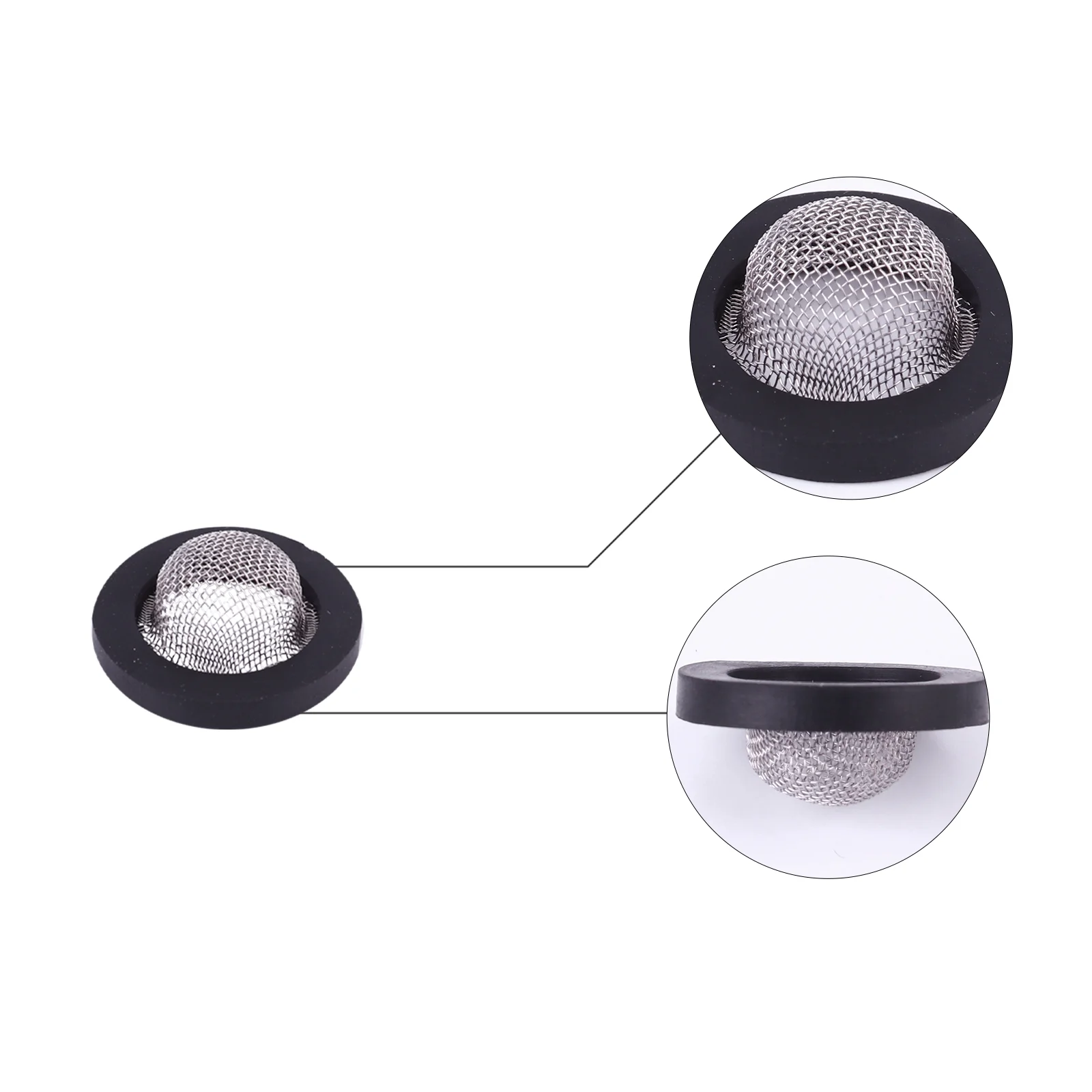 

40 Pcs Stainless Steel Sink Filter Gasket Shower Hose Washer Replacement Part Mixer gaskets