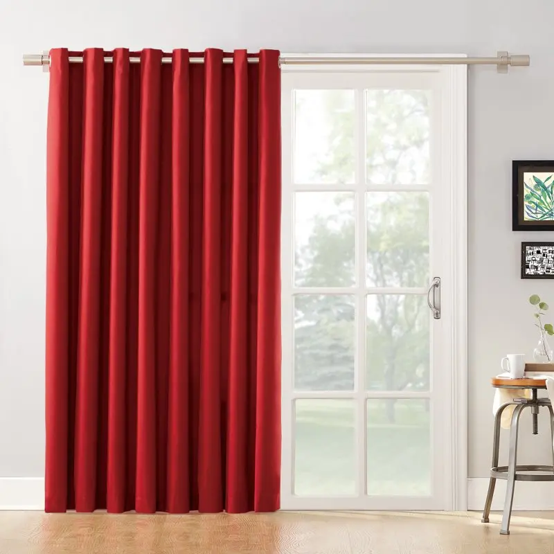 

Glass Door Thermal Lined Room Darkening Grommet Curtain Panel, 100 Home acccesories Curtain Home decors accessories Curtain hold