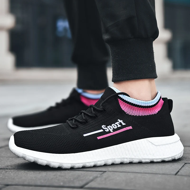 Men Running Shoes Breathable Outdoor Sports Shoes Lightweight Sneakers for Women Comfortable Athletic Training