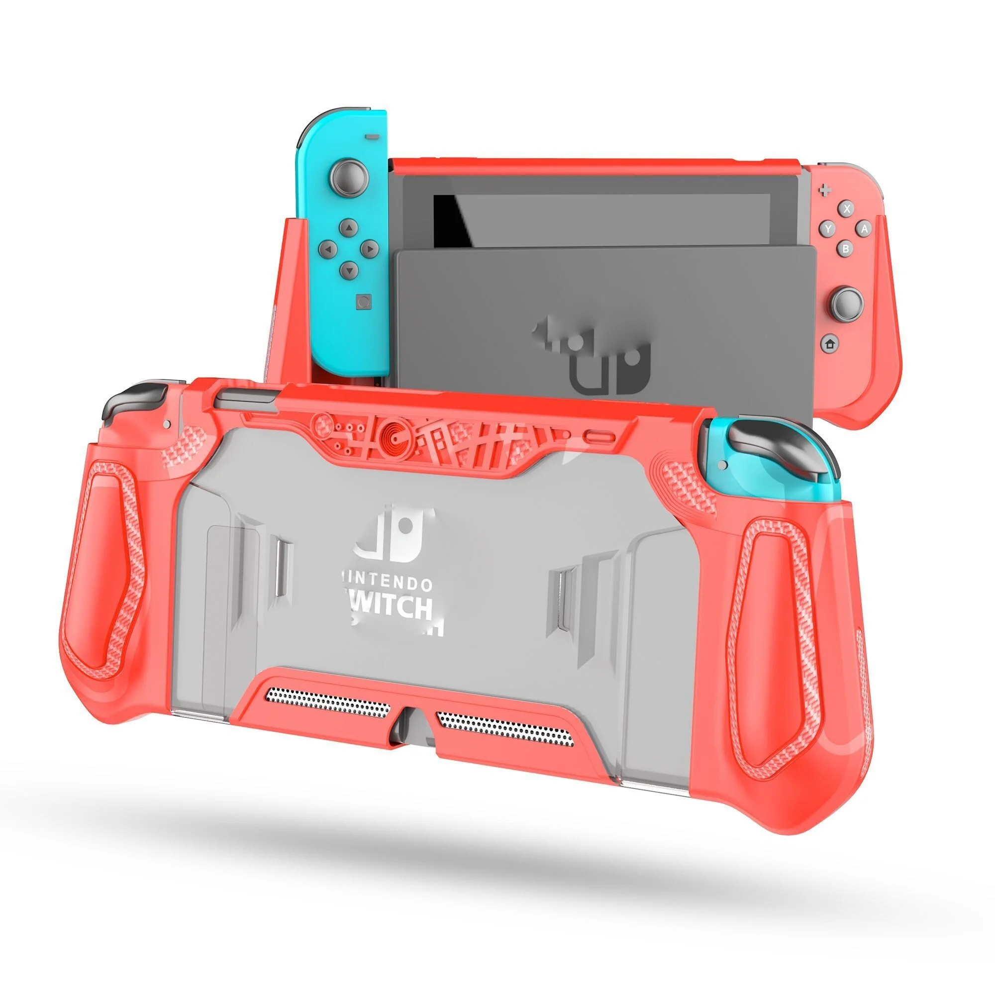 

For Nintendo Switch Case Dockable Case Compatible with Console & Joy-Con Controller nintendos switch TPU Grip Protective