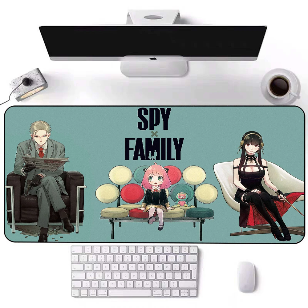 

large mouse pad Xxl gamer mouse mats 900 400mm Desk mat spy x family Pc gamer gaming accessories anime office accessories