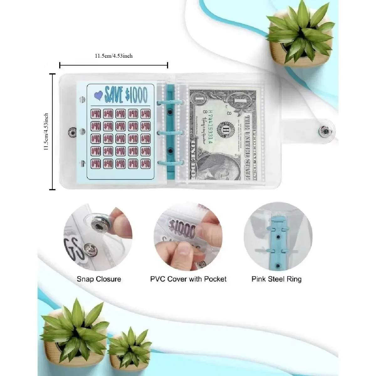 1 шт. альбом для сбережений 150/300/500/1000/2100