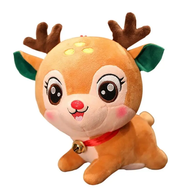 

Плюшевая игрушка Санта-Клаус, рождественские мягкие игрушки, рождественские тематические игрушки в форме Санты и лося, идеальный подарок д...