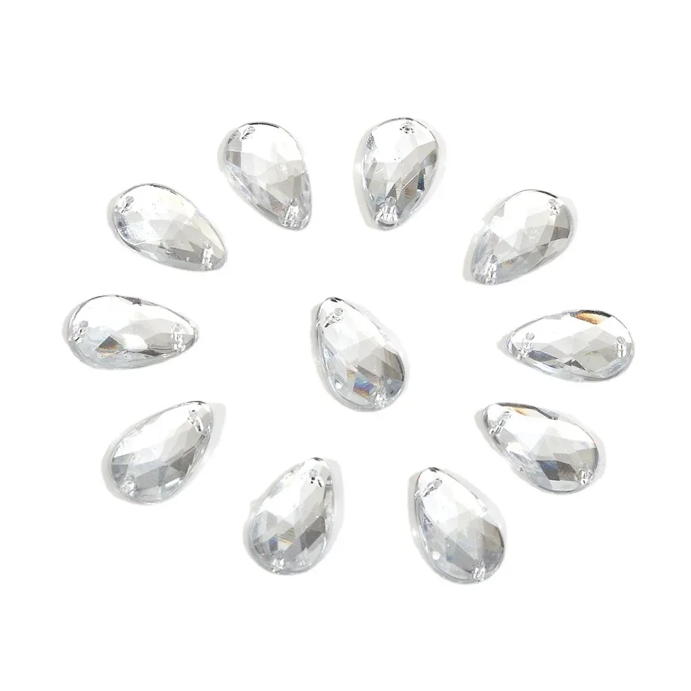 Акриловые украшения со стразами для одежды обуви шапок сшитые вручную капли воды