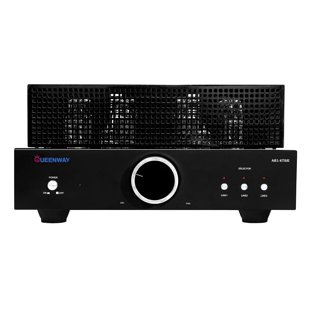 

Queenway AB1-KT88I Class AB1 Integrated Vacuum Tube Amplifier KT88*4 Triode 32W*2 Ultra Linear 50W*2 Mode Switch With Remote