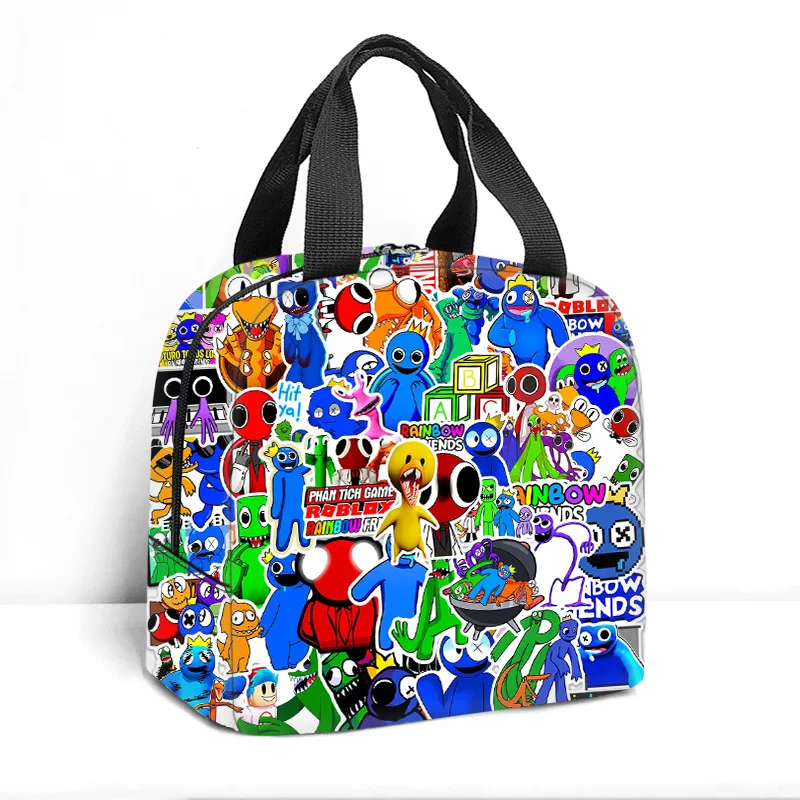 

ROBLOX Rainbow Friends Student Portable Lunch Bag Thickened Aluminum Foil Insulation Picnic Bag Children's Toys Gifts