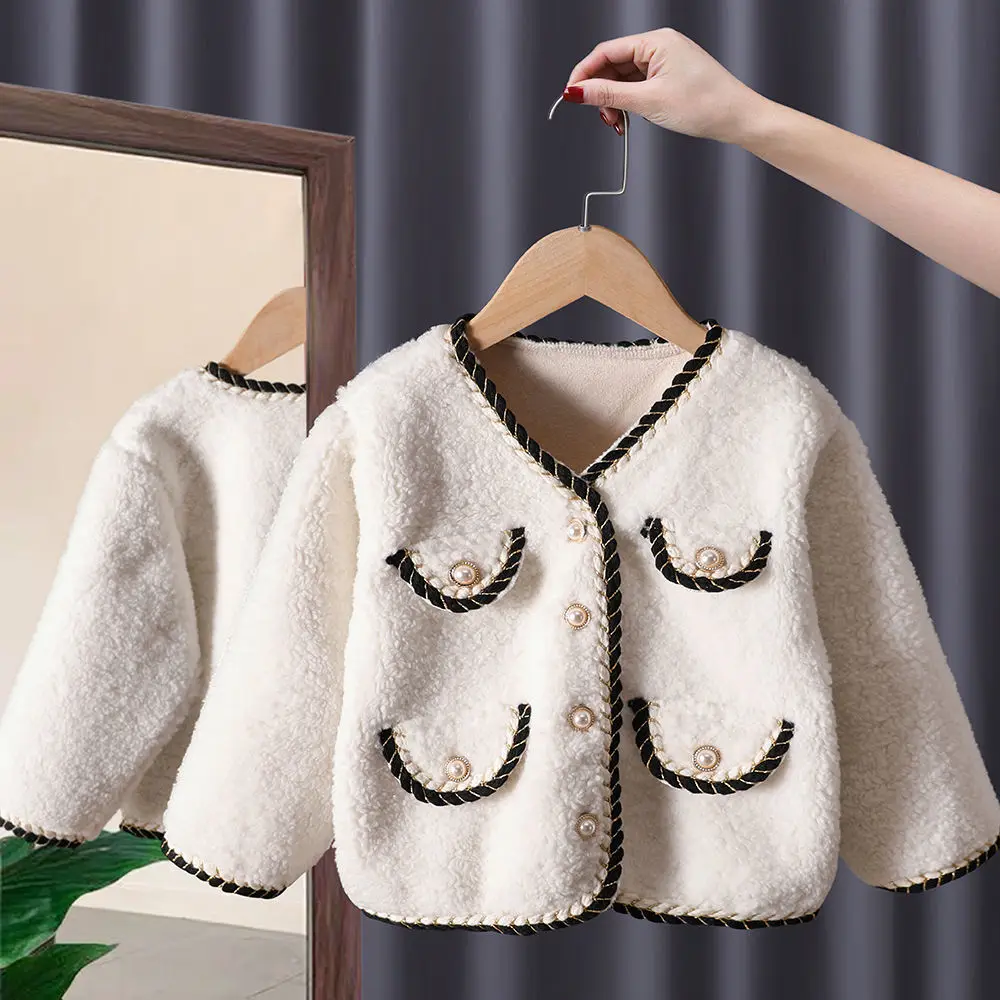 

Clothes Korean Winter Kids Tops Fashion Jackets And Comfortable Girls Long-sleeved Light Luxury Autumn Fashion 2022 New Casual