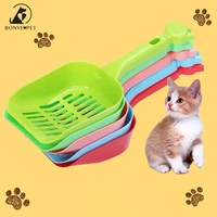 4 colors cartoon cat litter shovel supplies for cat toilet plastic pet litter tray cleaning tool cats accessories 20cm