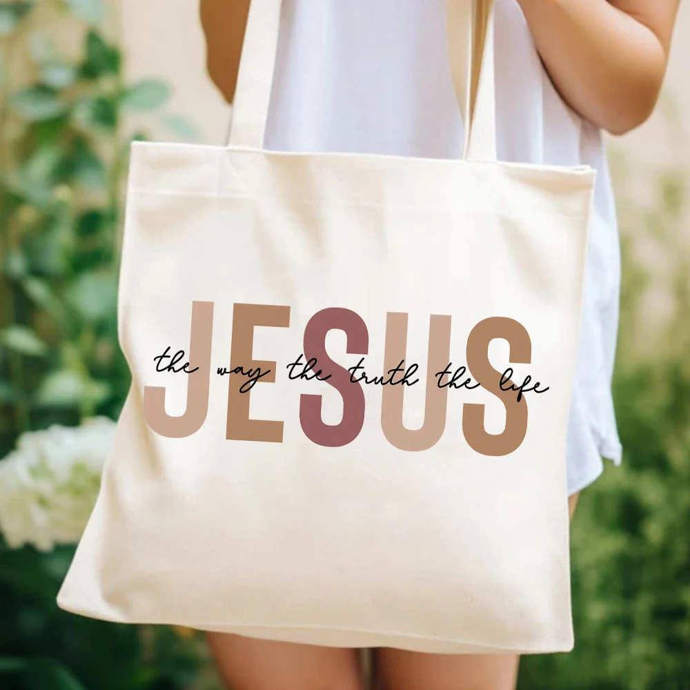 Esus The Way Truth Life Сумки для женщин Христианские сумки Ретро христианские сумки-тоут с