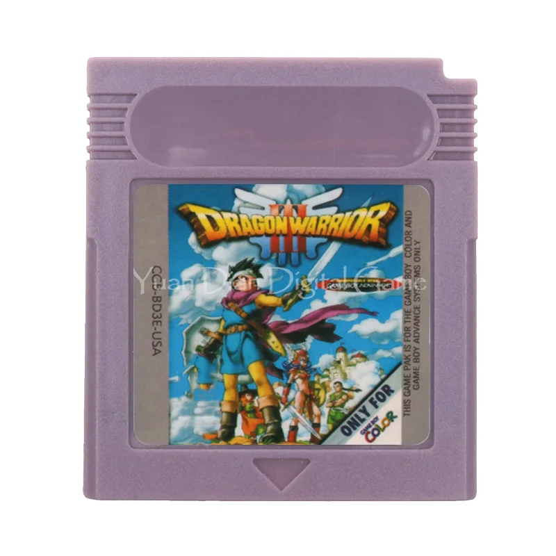 

16-битная игровая консоль DragonWarrior III с видеокартриджем, игровая карта, версия на английском языке