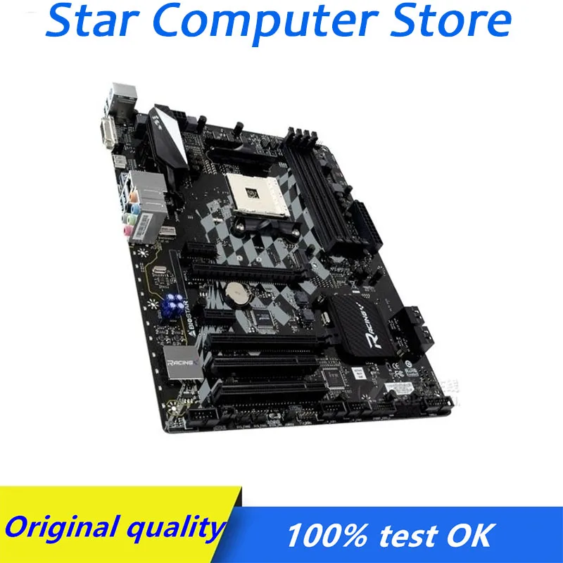 Оригинальная настольная материнская плата Socket AM4 Biostar B350GT5 DDR3 PCI-E 3 0 для AMD B350 б/у -
