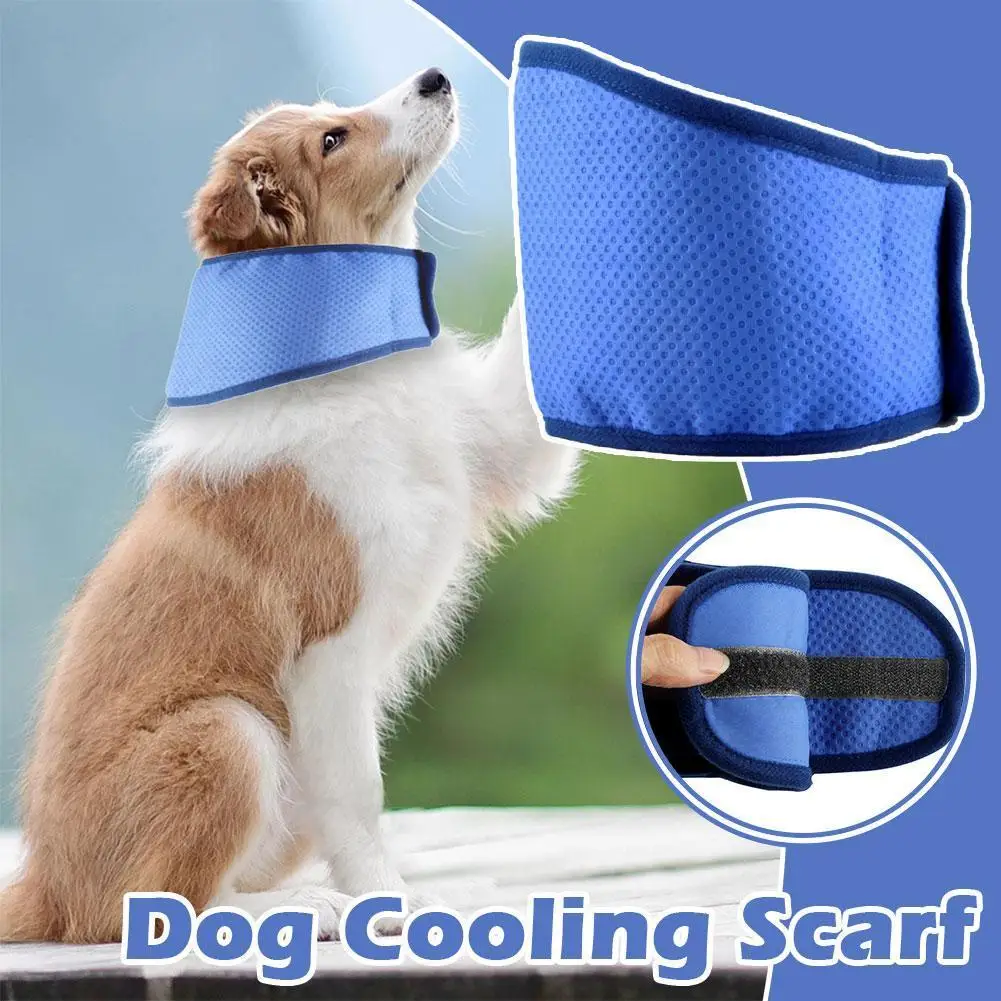 Охлаждающий слюнявчик для домашних животных, летние товары для собак, охлаждающий коврик для льда, товары для домашних животных, ледяной ошейник, оптовая продажа, предотвращающий Пакет D M8X8