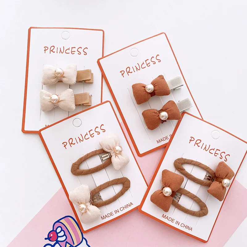 

Cute Bow Hair Clips Baby Girls Hair Accessories Cildren Hair Grips Barrettes Kids Hair Wear Headdress Toddler Haripin 2PCS