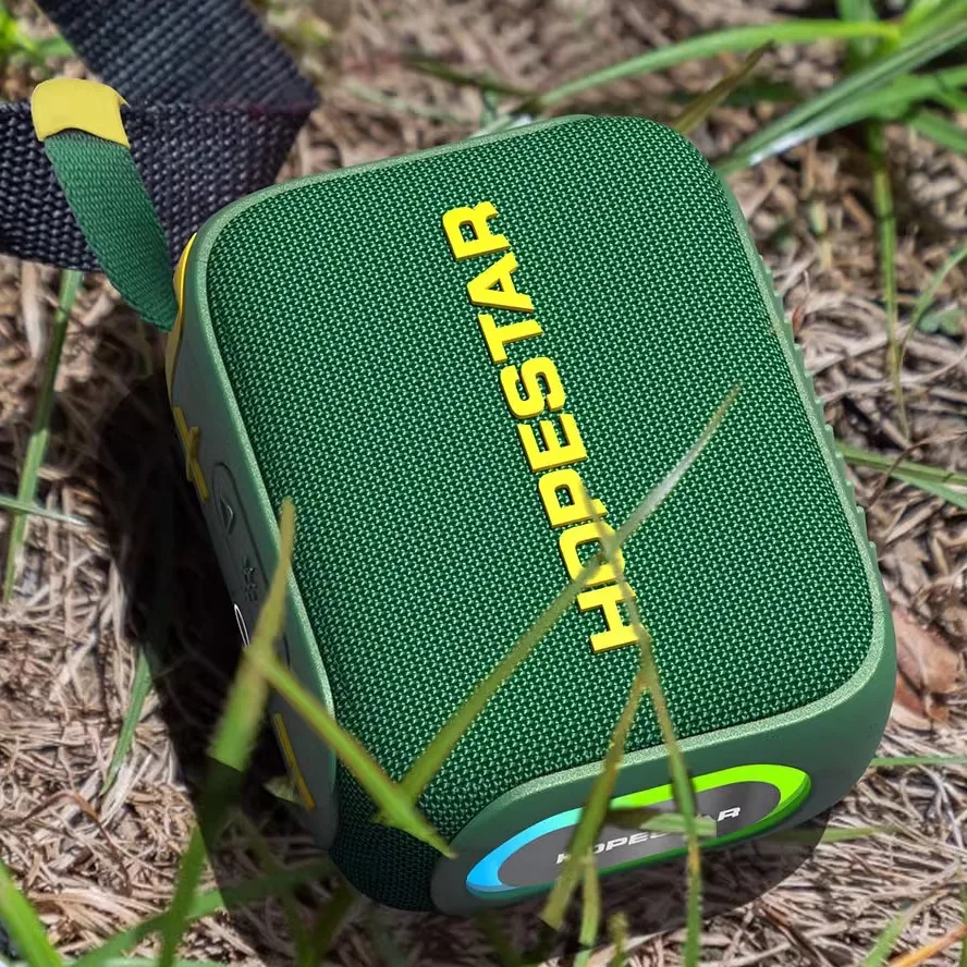 Фото HOPESTAR H66 Беспроводной HIFI сабвуфер Аудиосистема Открытый водонепроницаемый Bluetooth-динамик BT TF USB Воспроизведение с RGB-подсветкой №4