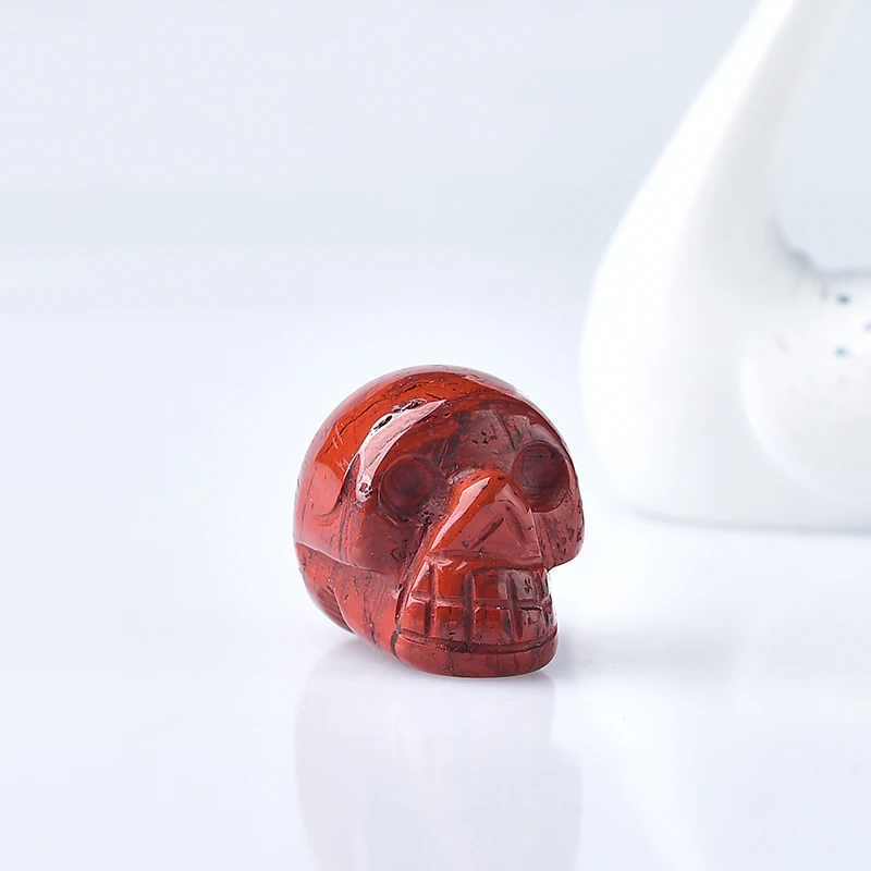 Оптовая продажа статуэтка черепа из натурального камня рейки драгоценные камни