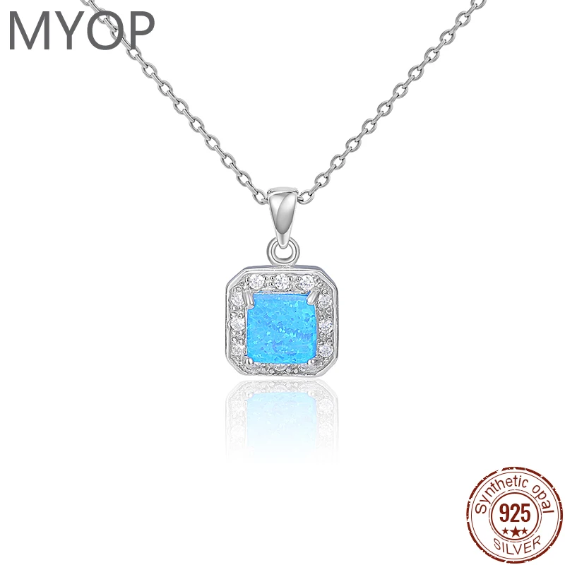 Женский кулон из серебра 2023 пробы с опалом