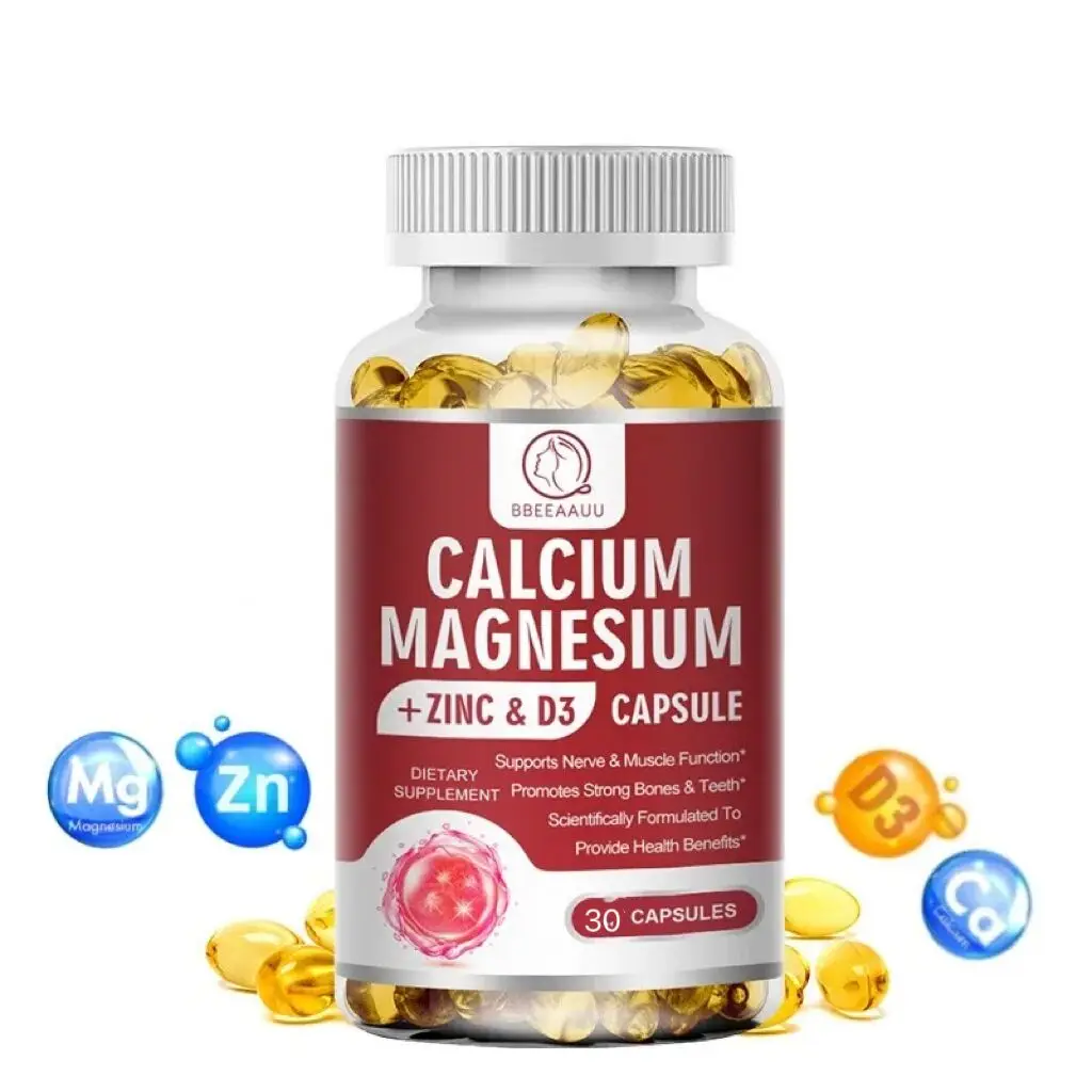 

BBEEAAUU кальция магния цинк с витамином D3 добавка для сильных костей, зубов, мышц и нервной системы здоровый рост клеток