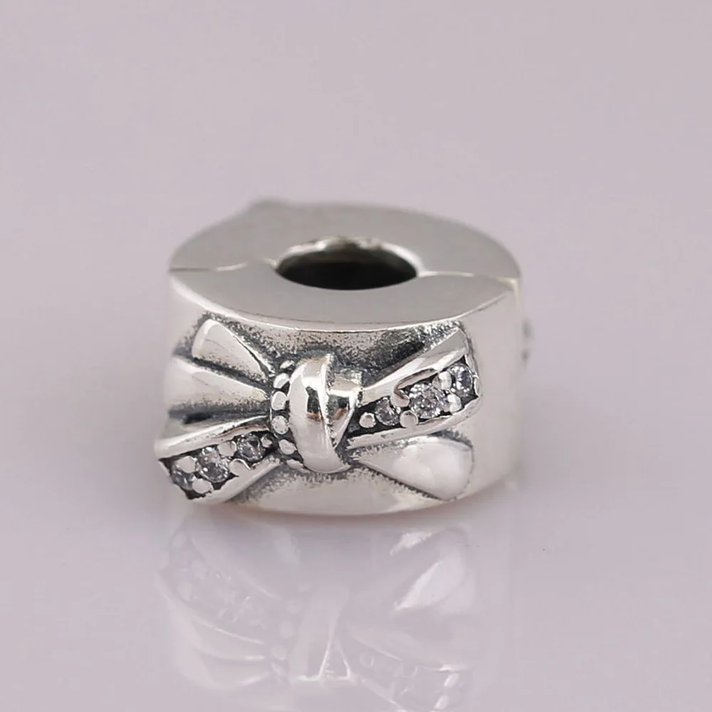 Блестящая дорога сверкающий ряд зажим в виде сердца с узлом шарм подходит для