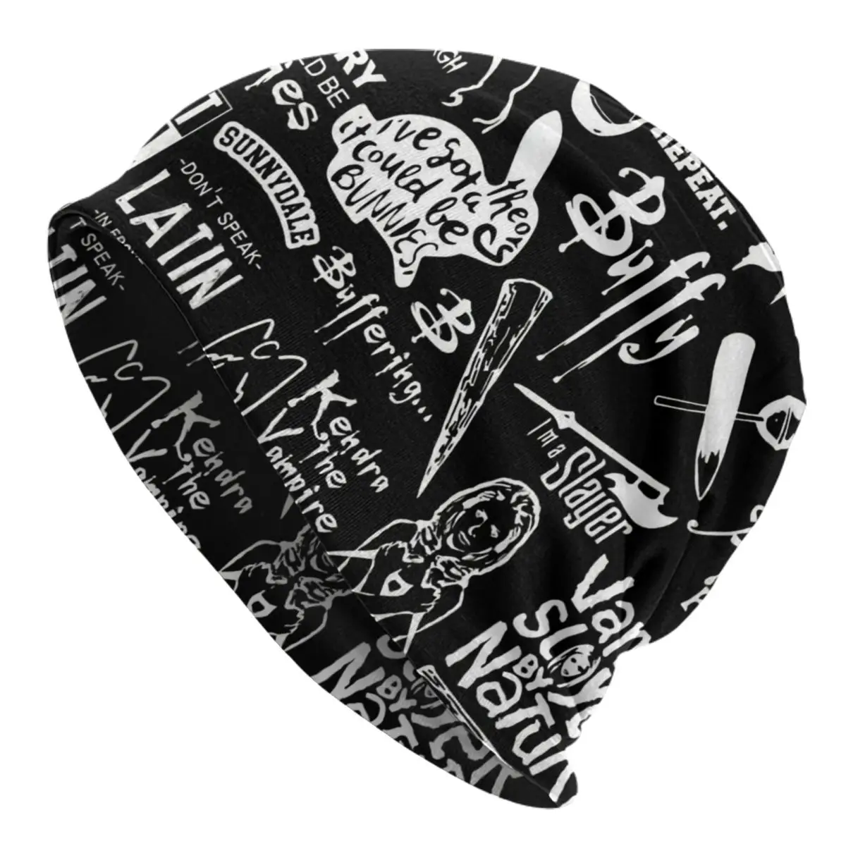 

Buffy The Vampire Slayer Collage Beanie Cap Unisex Winter Bonnet Knitting Hats Outdoor Ski Horror Drama Skullies Beanies Hats