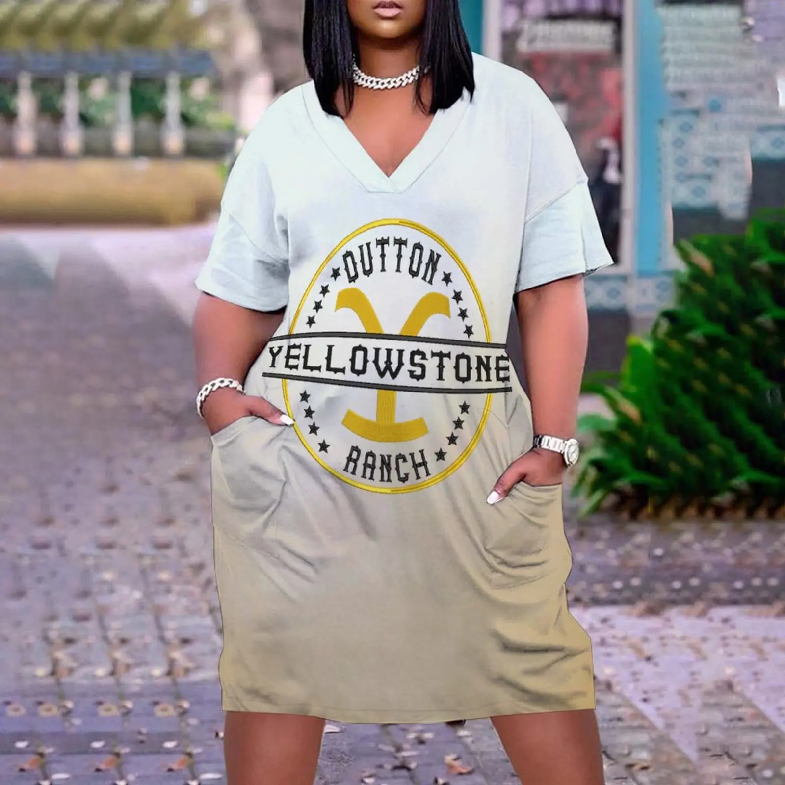 

Повседневные Вечерние платья американской драмы с желтым камнем, свободное платье средней длины, женское модное облегающее богемное Черно...