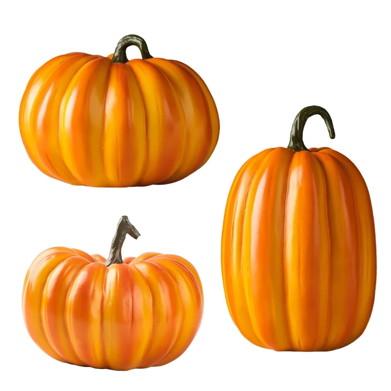 

Halloween Pumpkin Figurine Creative Resin Art Statue Desktop Crafts