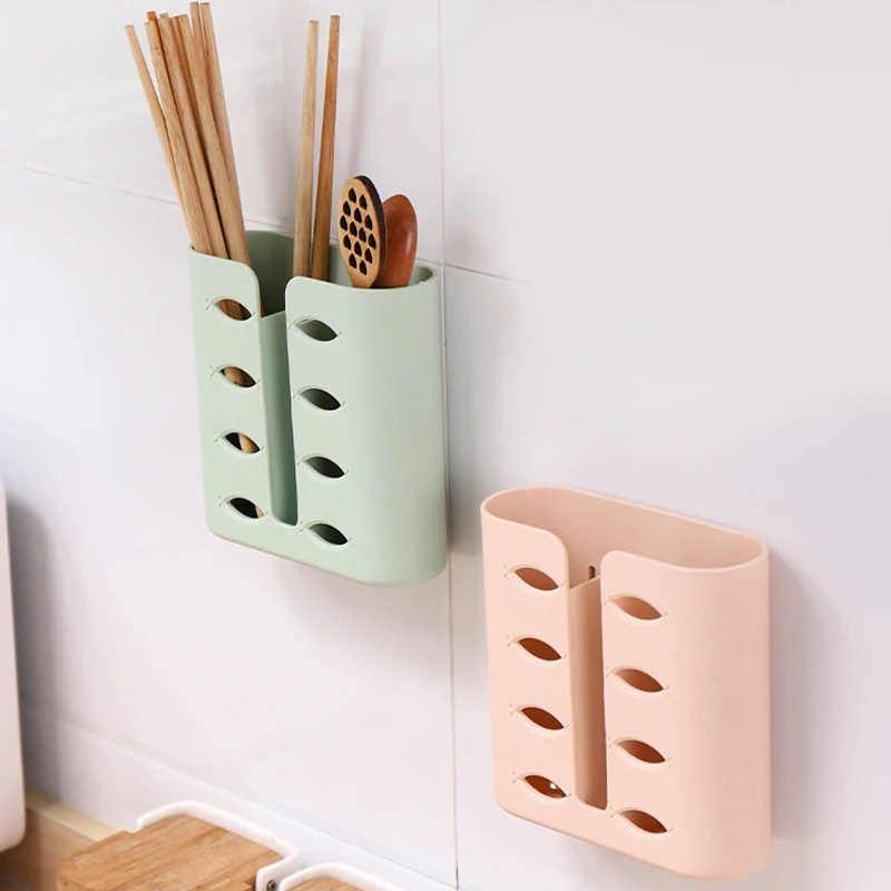 

Wall-Mounted Chopsticks Basket Kitchen Cutlery Storage Holder Kitchen Tool For Kitchen Chopsticks Basket CLH@8