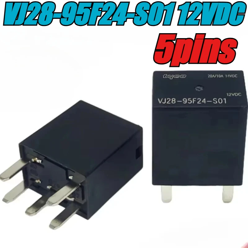 

(Совершенно новый оригинал) 1 шт./лот 100% оригинальное реле: VJ28-95F24-S01 12 В постоянного тока 5 контактов V9 автомобильное реле 20 А/10 А