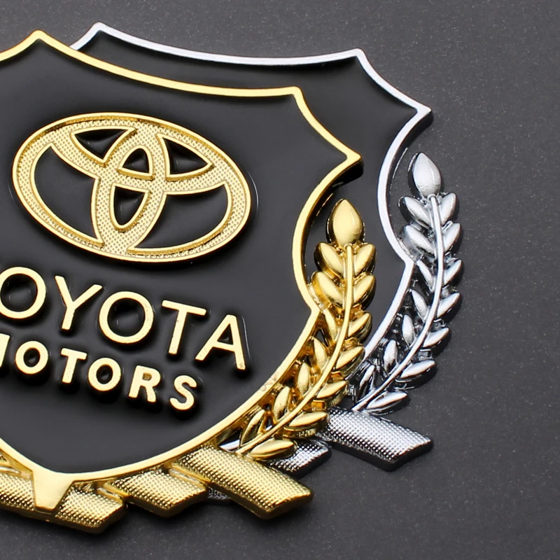 Металлические 3D наклейки для автомобиля декоративные Toyota TRD VIOS Avensis Auris Hilux Corolla Camry